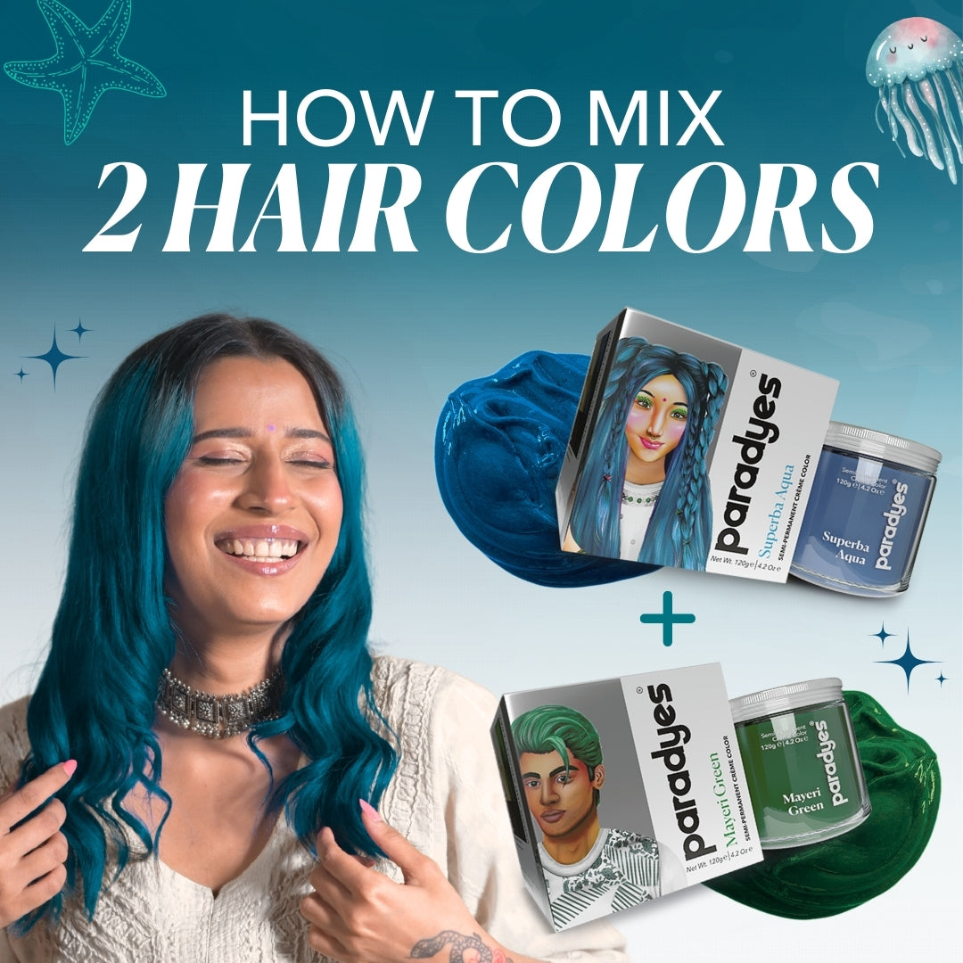 How To Mix 2 Hair Colors Paradyes