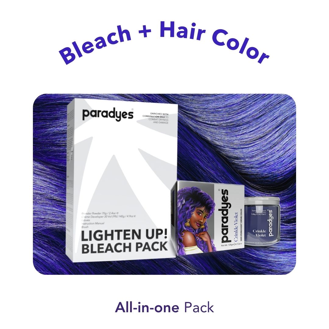 Crinkle Violet + Lighten Up! Bleach Pack