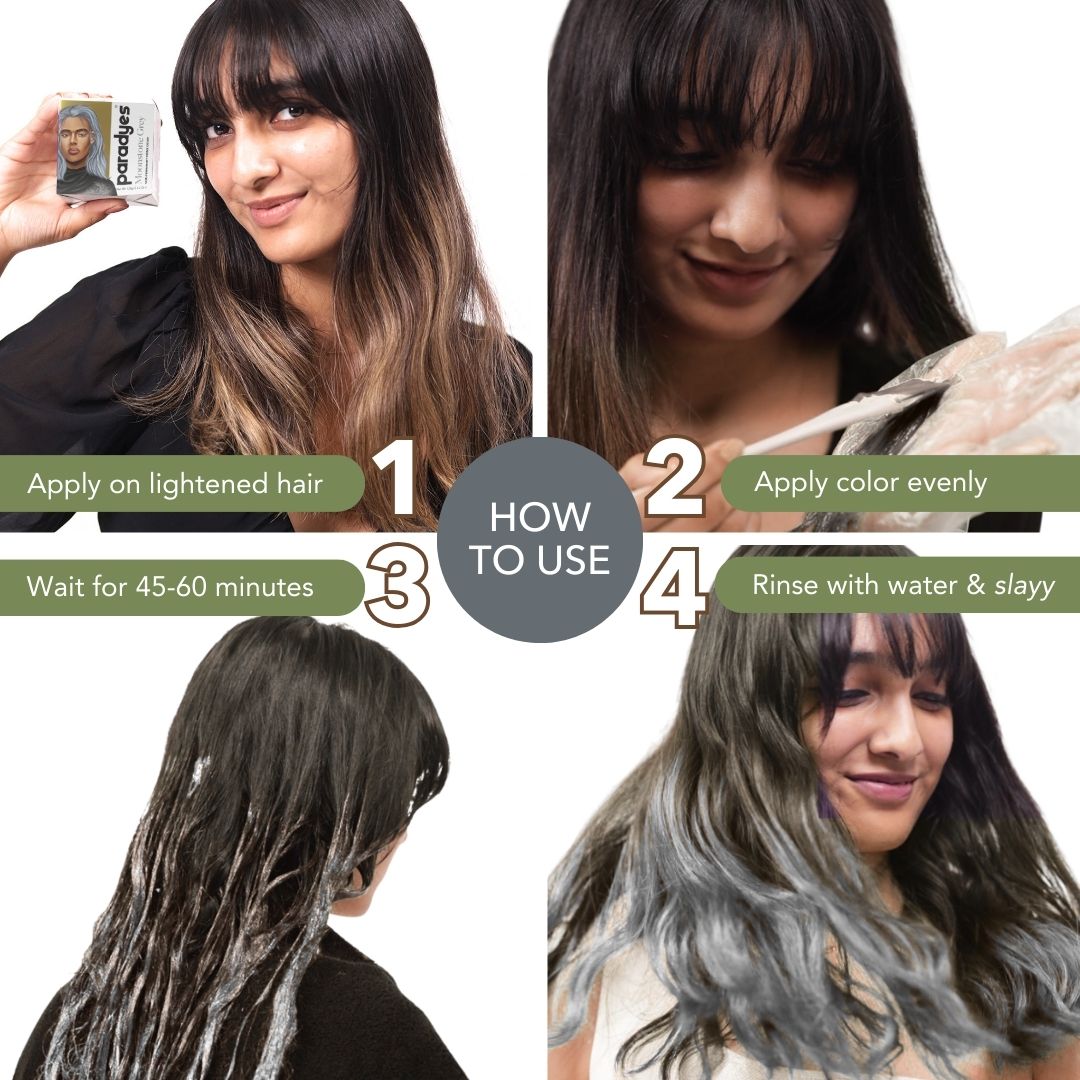 Moonstone Grey Semi-Permanent Hair Color