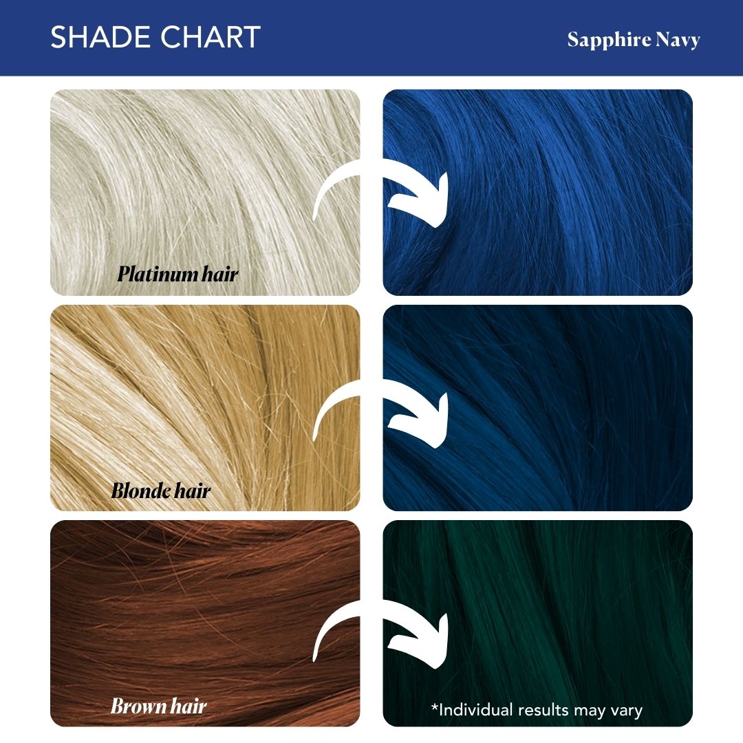 Sapphire Navy Semi-Permanent Hair Color