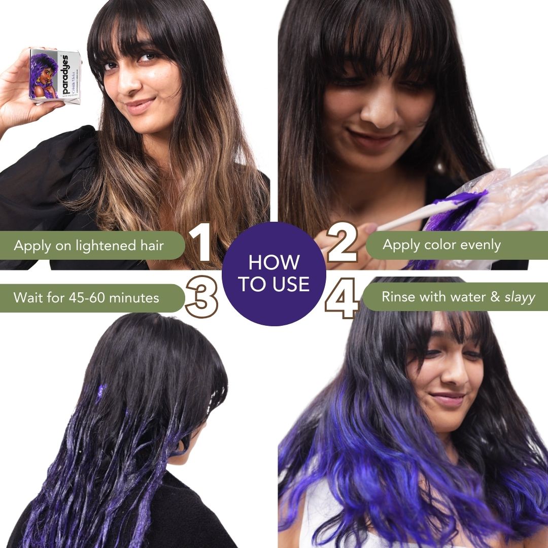 Crinkle Violet Semi-Permanent Hair Color