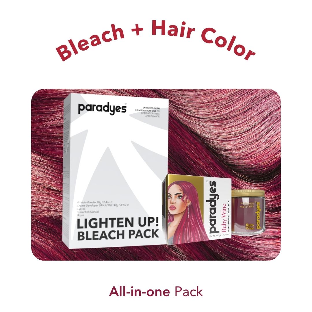 Ruby Wine + Lighten Up! Bleach Pack