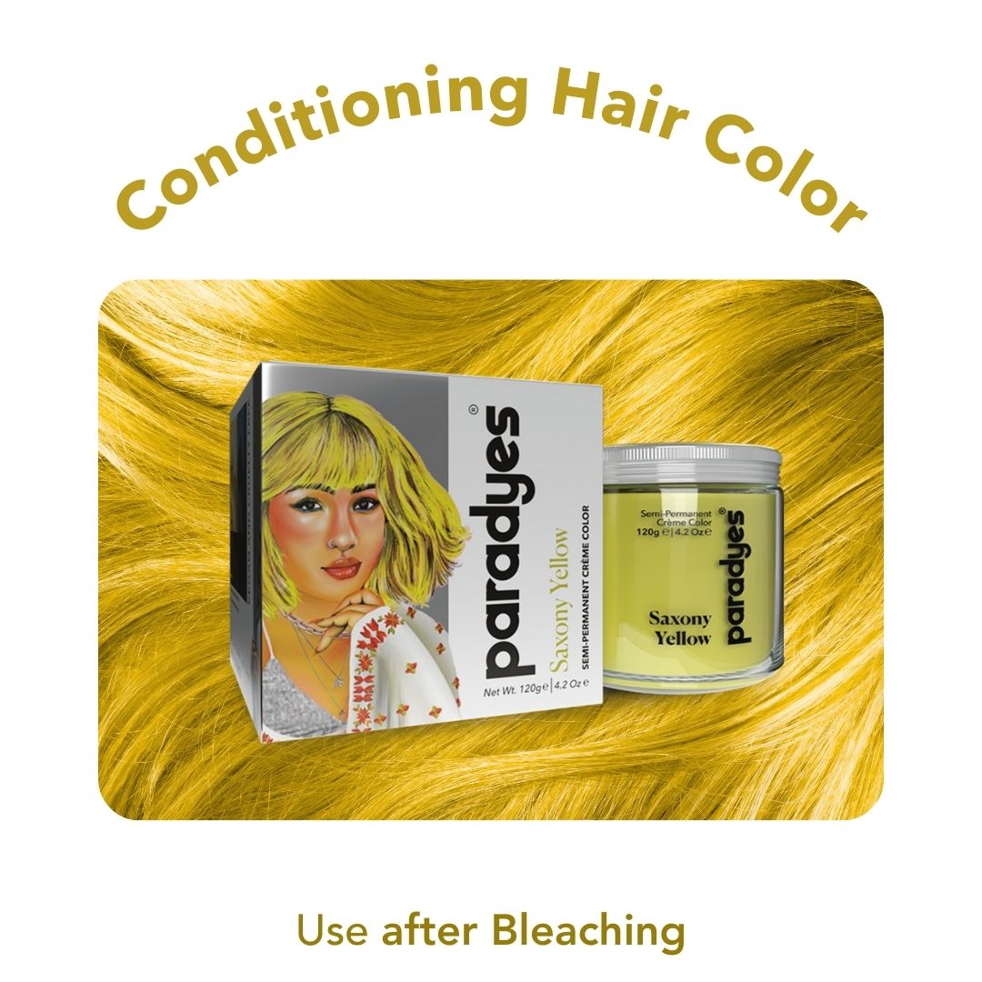 Saxony Yellow Semi-Permanent Hair Color