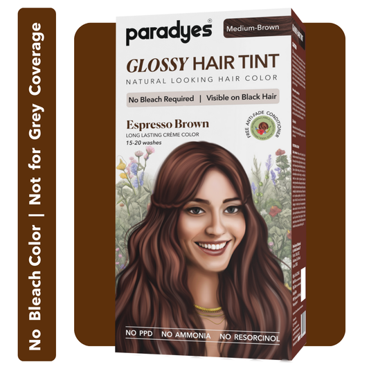 Espresso Brown Glossy Hair Tint