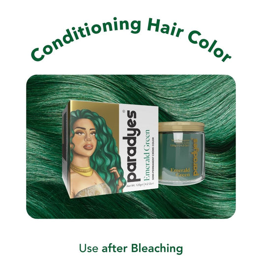 Emerald Green Semi-Permanent Hair Color