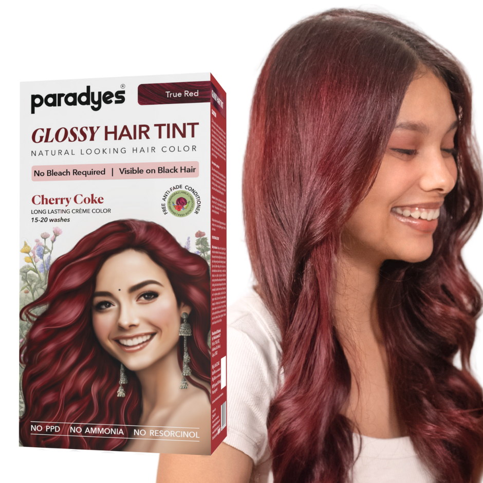 Buy Now Paradyes Cherry Coke Glossy Hair Tint | No Bleach, Semi ...