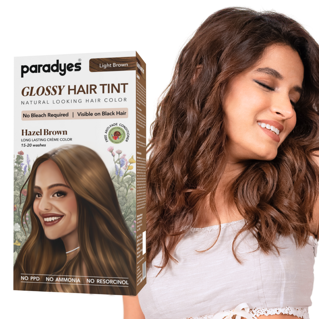 Hazel Brown Glossy Hair Tint