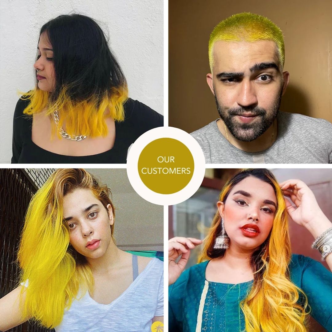 Saxony Yellow Semi-Permanent Hair Color