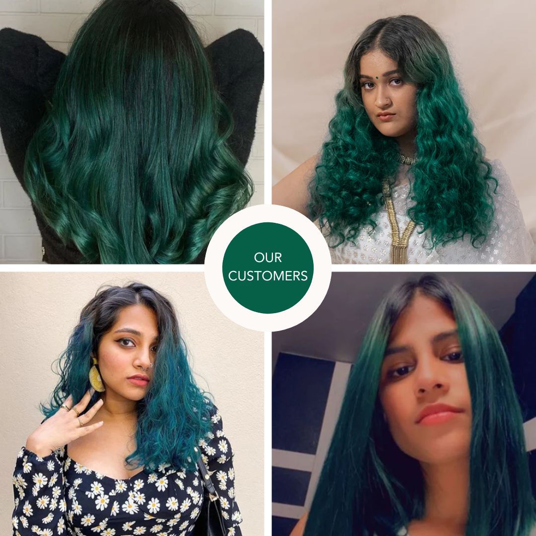 Emerald Green Semi-Permanent Hair Color