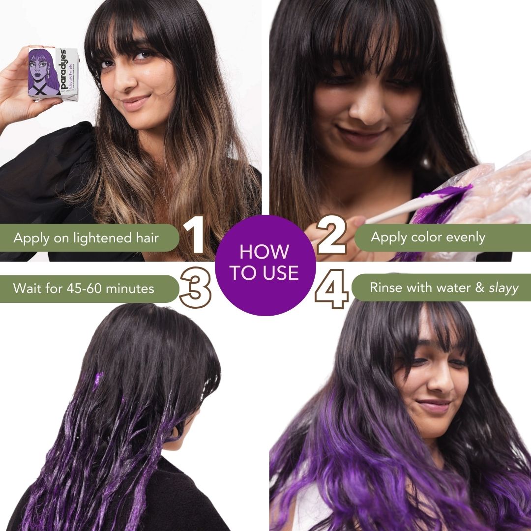 Electric Purple Semi-Permanent Hair Color