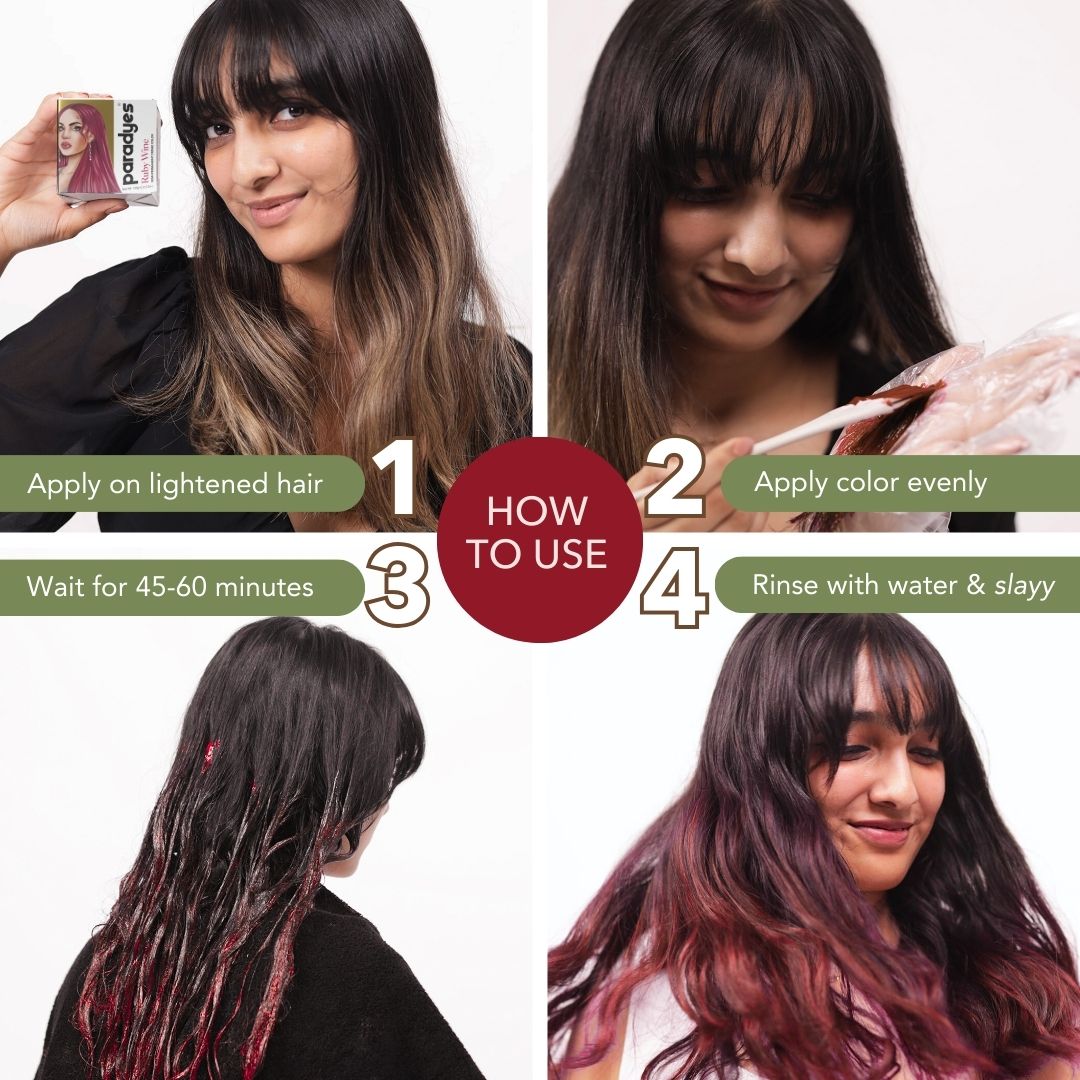 Ruby Wine Semi-Permanent Hair Color