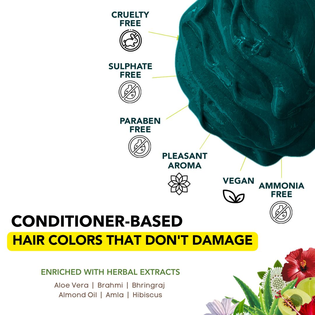 Emerald Green Semi-Permanent Hair Color