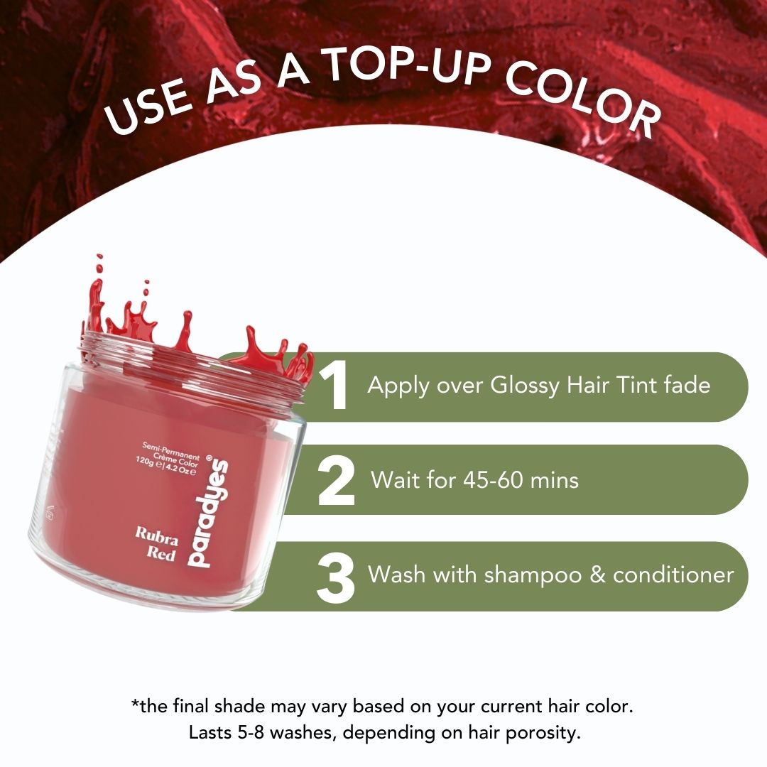 Rubra Red Semi-Permanent Hair Color