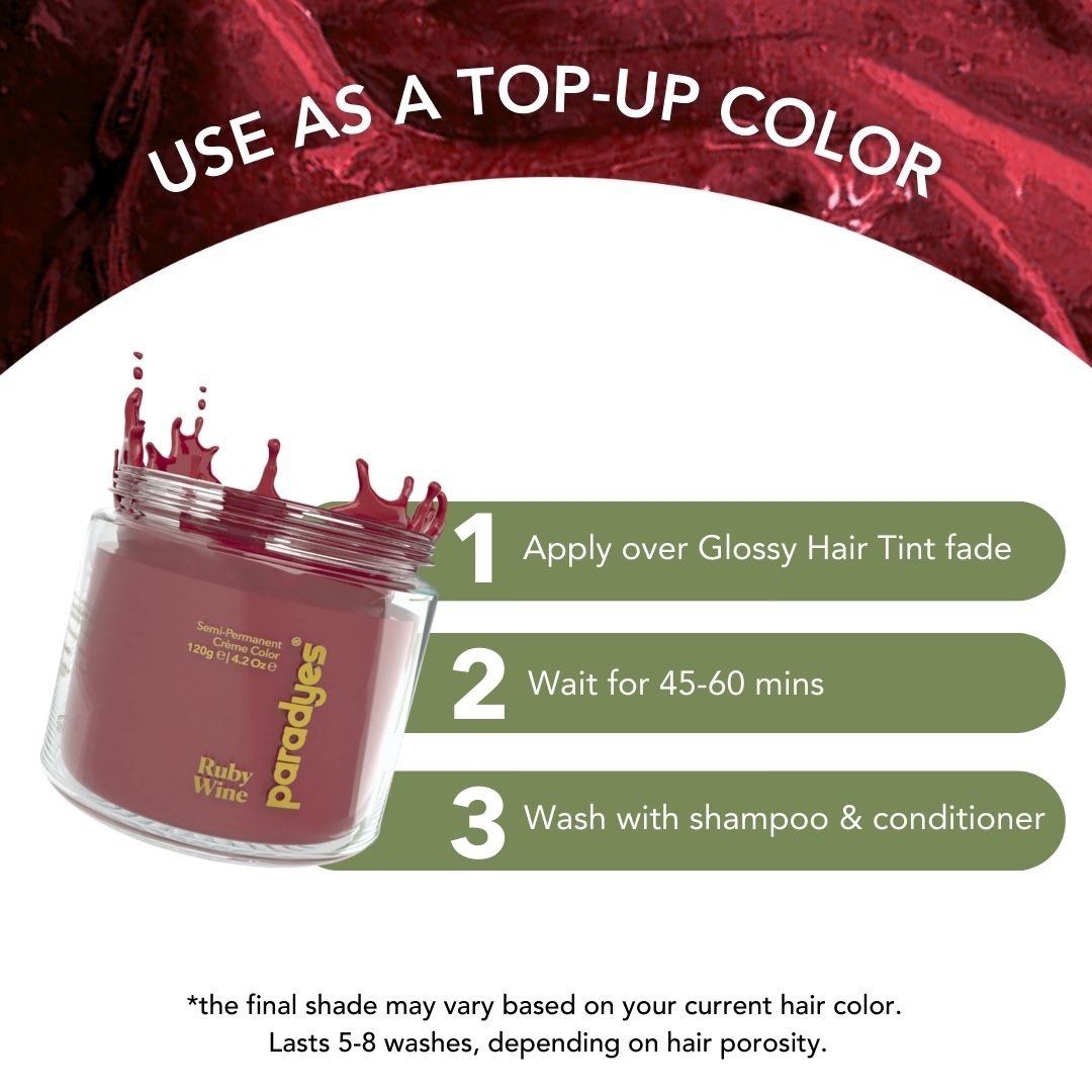 Ruby Wine Semi-Permanent Hair Color