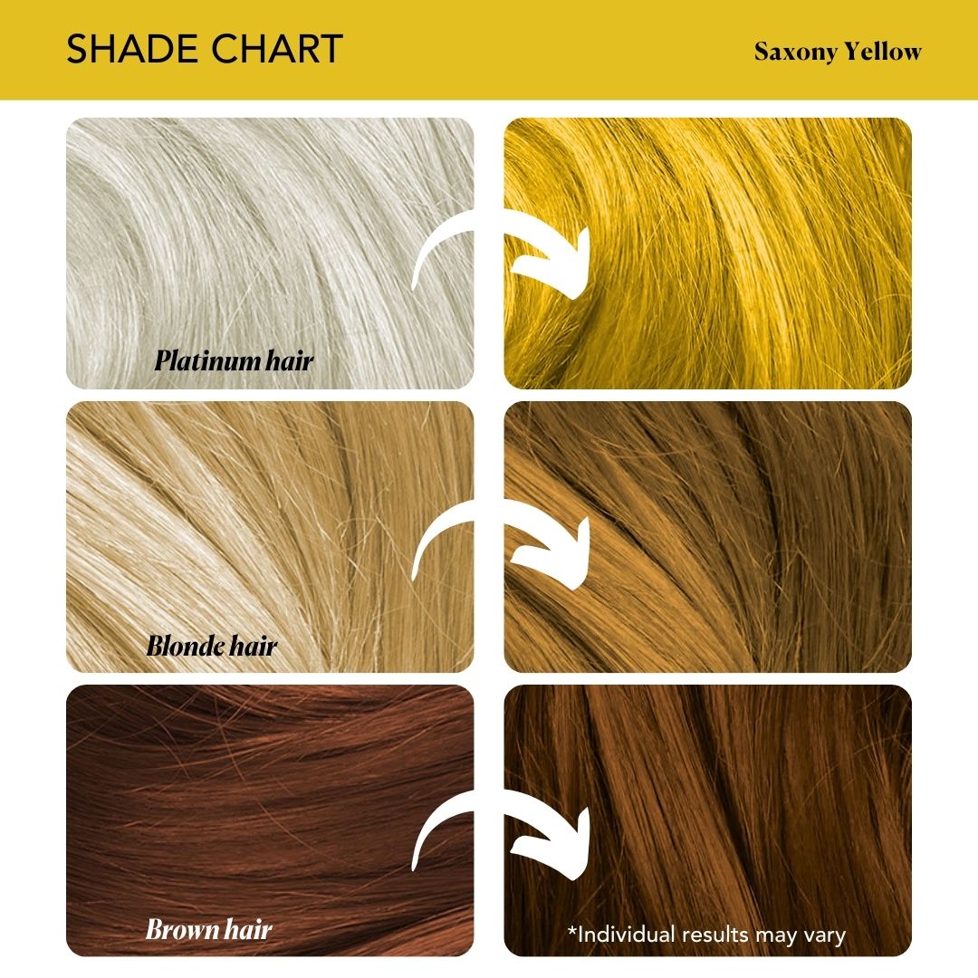 Saxony Yellow Semi-Permanent Hair Color