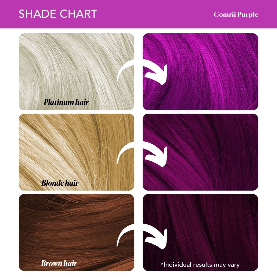 Comrii Purple Semi-Permanent Hair Color