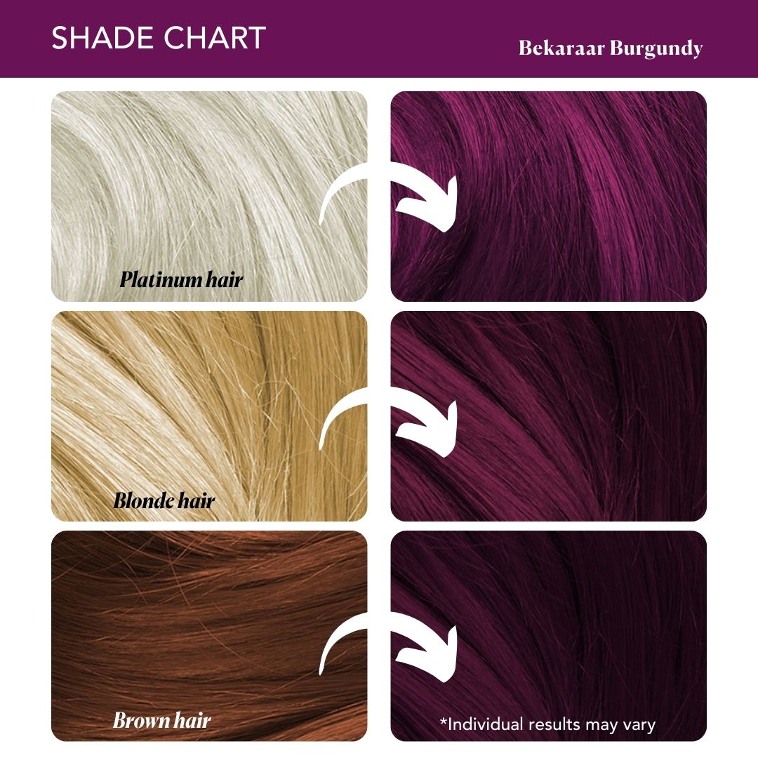 Bekaraar Burgundy Semi-Permanent Hair Color