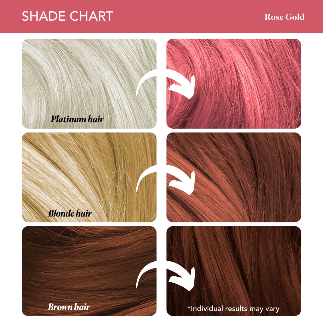 Rose Gold Semi-Permanent Hair Color