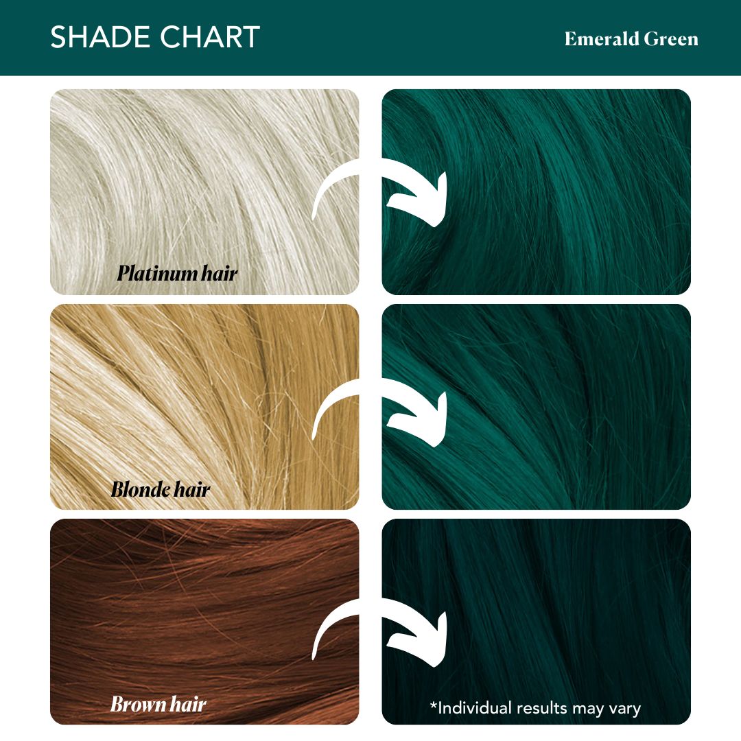 Emerald Green Semi-Permanent Hair Color