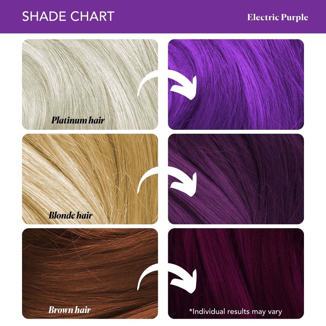 Electric Purple Semi-Permanent Hair Color