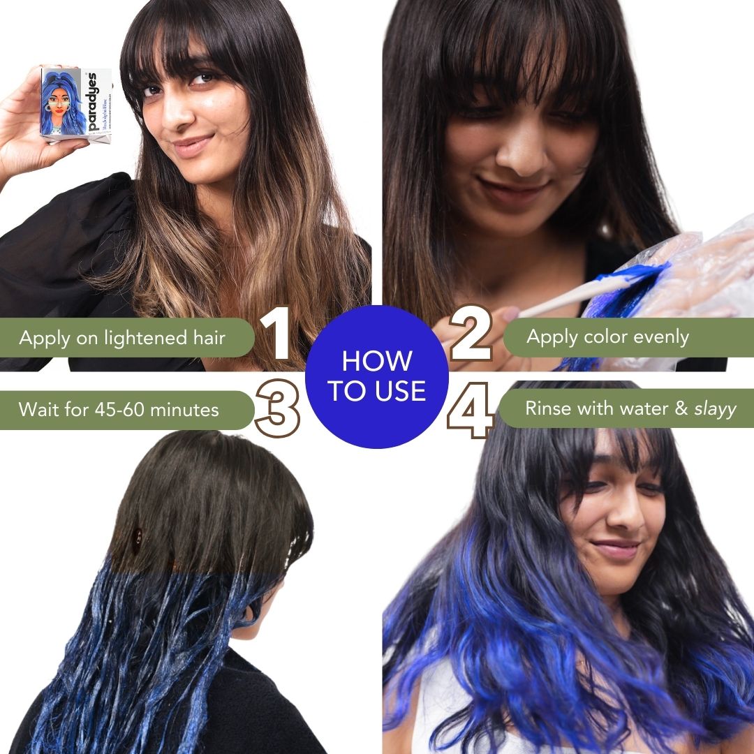 Rudolphi Blue Semi-Permanent Hair Color