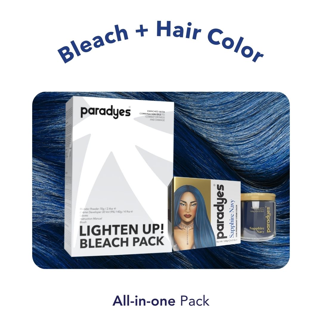 Sapphire Navy + Lighten Up! Bleach Pack