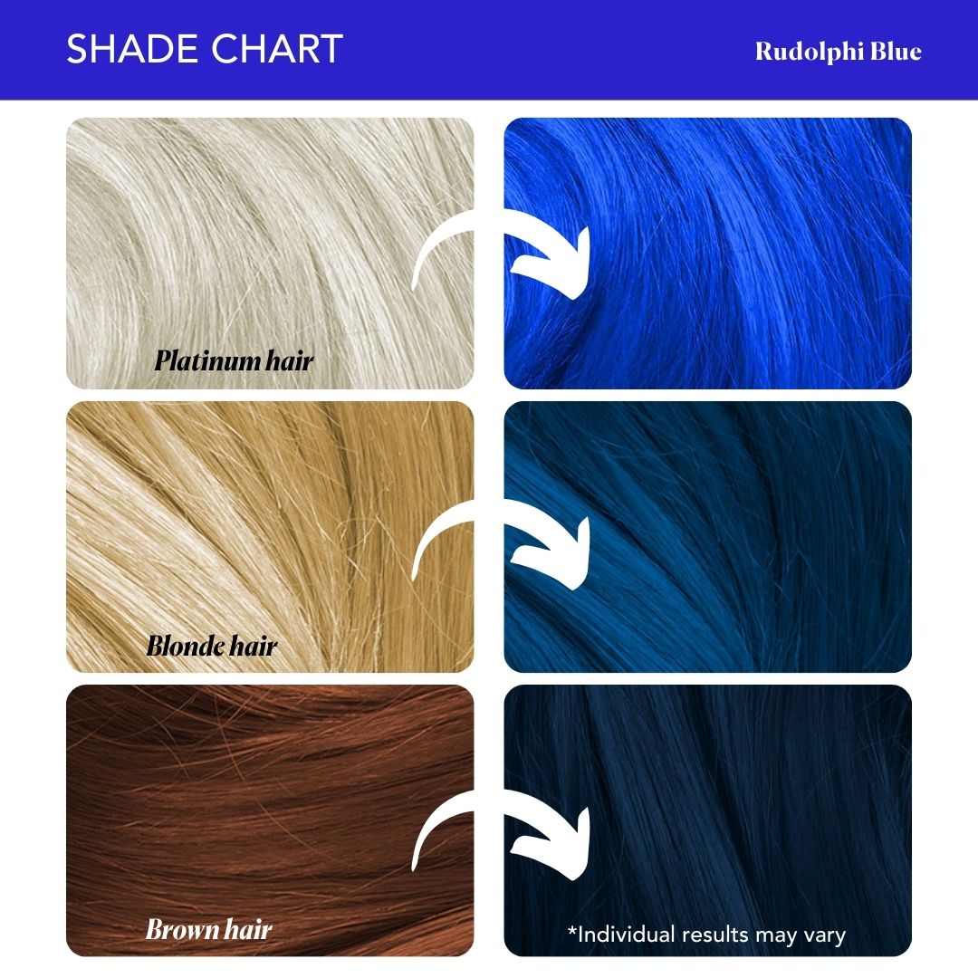 Rudolphi Blue Semi-Permanent Hair Color