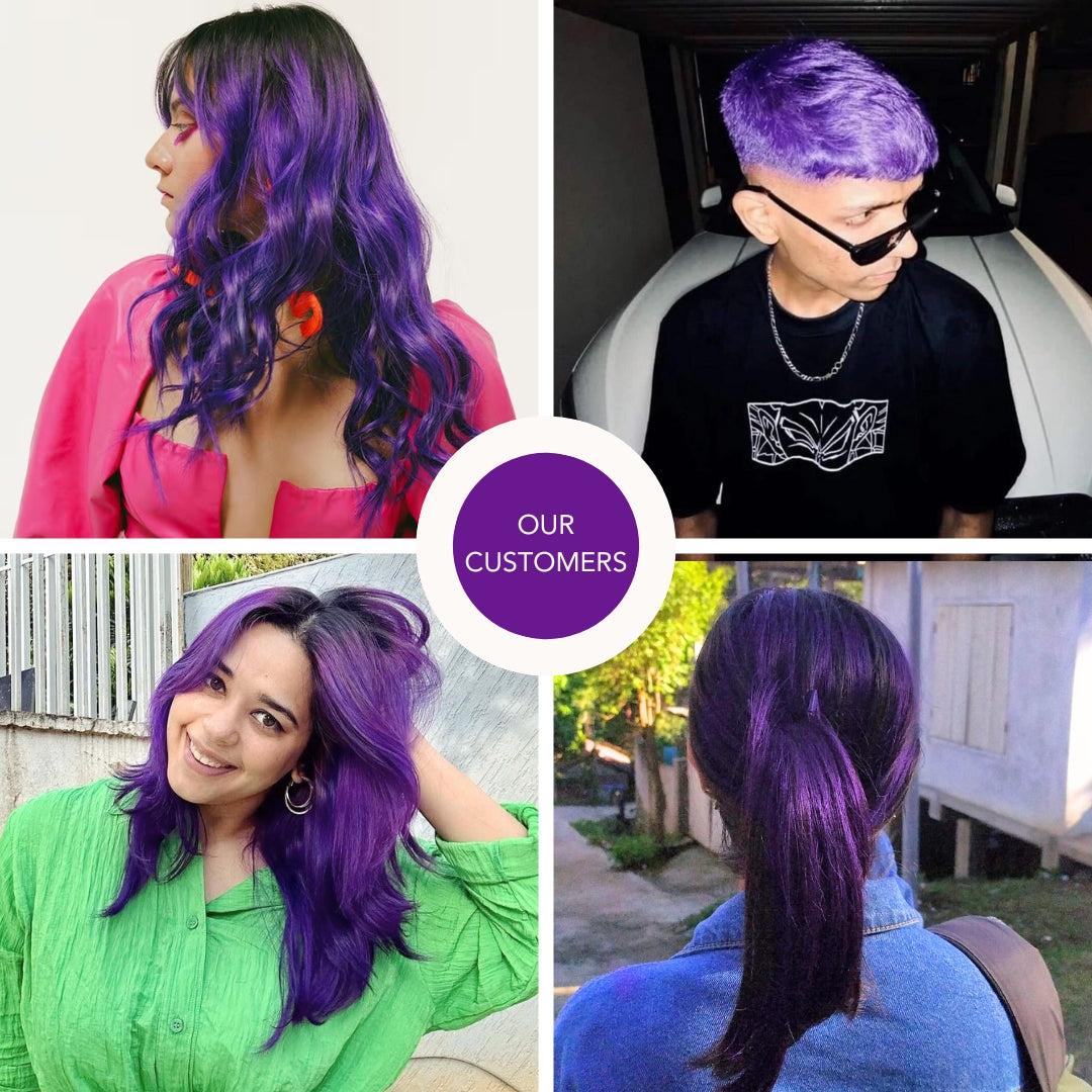 Electric Purple Semi-Permanent Hair Color